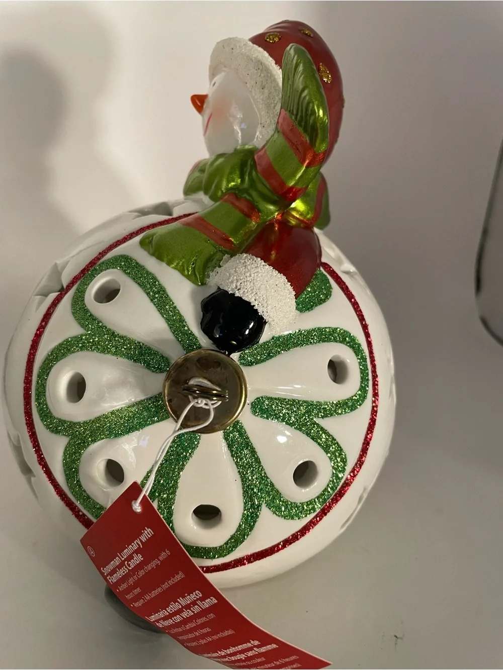 Christmas decoration lights up new tag boxed